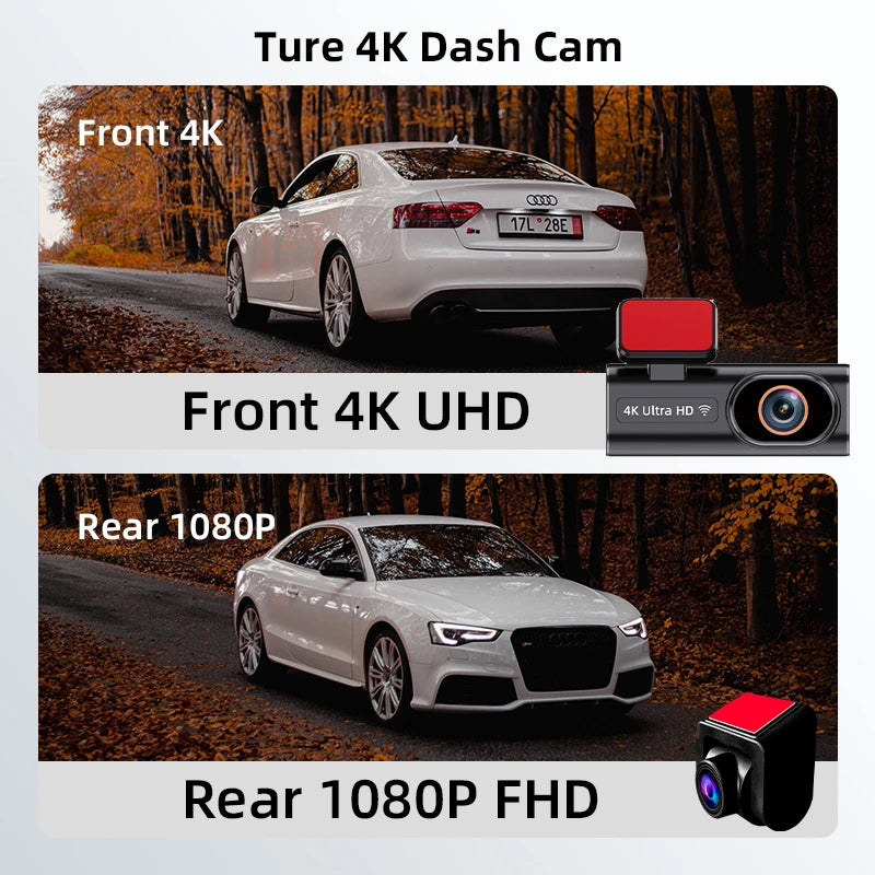 Ultra HD Dash Cam 4K Loop Recording