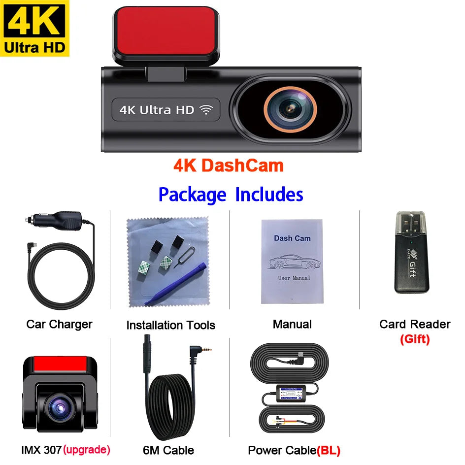 Ultra HD Dash Cam 4K Loop Recording
