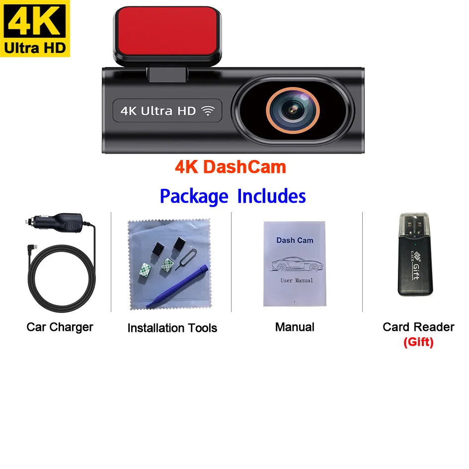 Ultra HD Dash Cam 4K Loop Recording