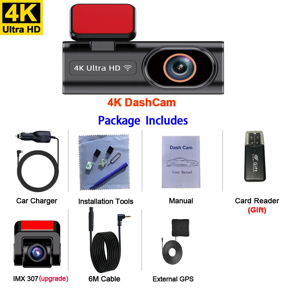 Ultra HD Dash Cam 4K Loop Recording