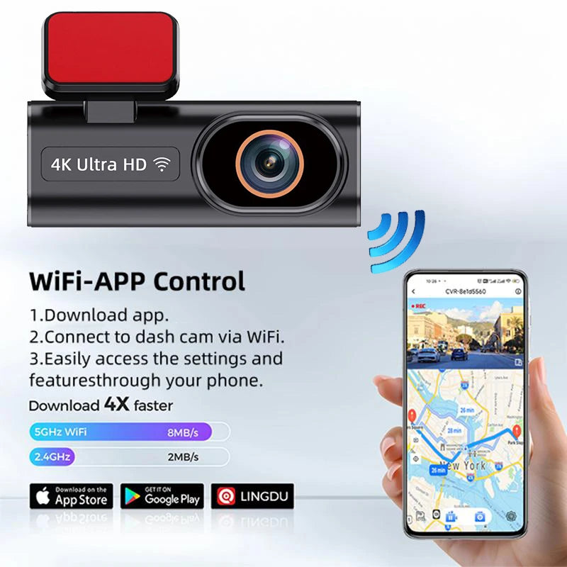 Ultra HD Dash Cam 4K Loop Recording