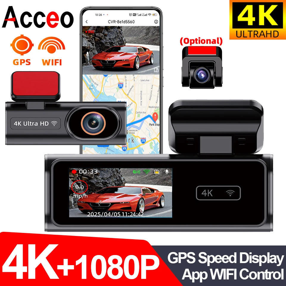 Ultra HD Dash Cam 4K Loop Recording