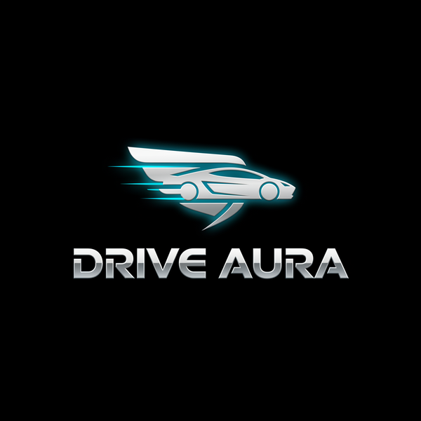 Drive Aura Logo with Black Background